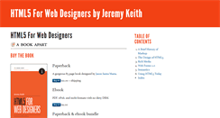 Desktop Screenshot of html5forwebdesigners.com