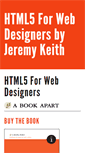 Mobile Screenshot of html5forwebdesigners.com