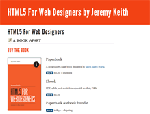 Tablet Screenshot of html5forwebdesigners.com